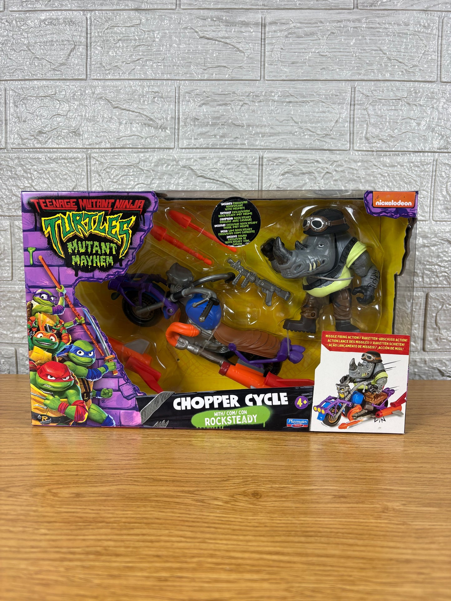 Turtles Mutant (Chopper Cycle- Rocksteady - Nickelodeon